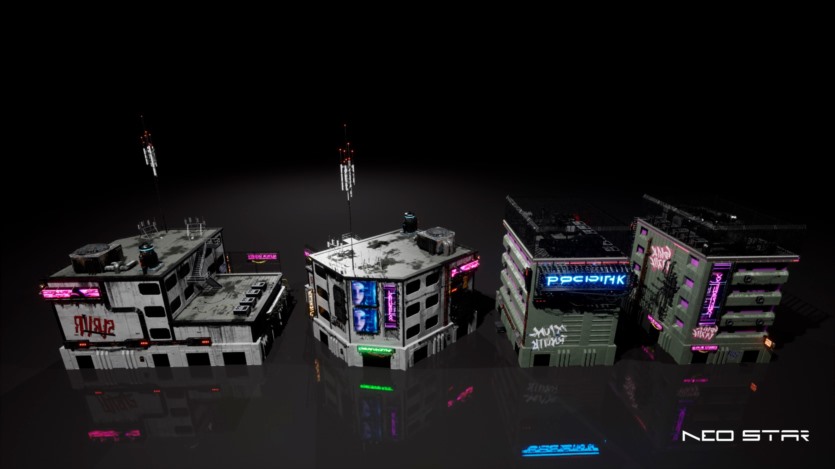 虚幻引擎UE赛博朋克郊区资产 Cyberpunk Outskirts 5.1+