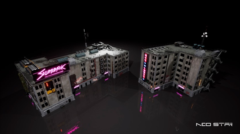 虚幻引擎UE赛博朋克郊区资产 Cyberpunk Outskirts 5.1+