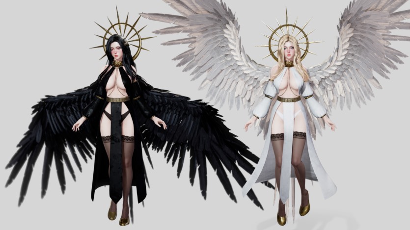UE虚幻引擎天使女孩 Angelica 3D模型资产 Angelica 4.19+