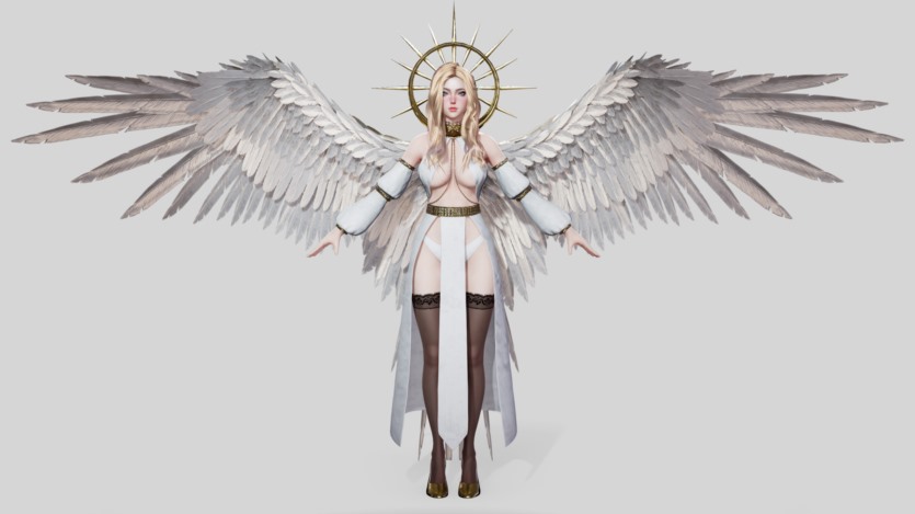 UE虚幻引擎天使女孩 Angelica 3D模型资产 Angelica 4.19+