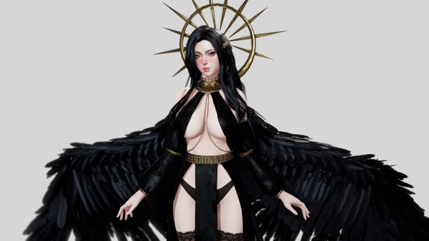 UE虚幻引擎天使女孩 Angelica 3D模型资产 Angelica 4.19+