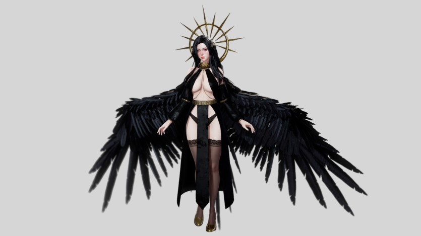 UE虚幻引擎天使女孩 Angelica 3D模型资产 Angelica 4.19+