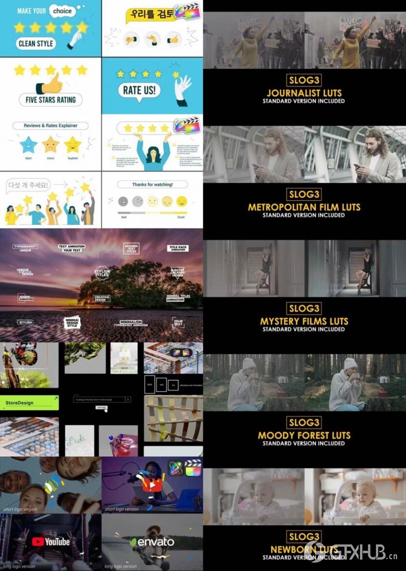 Apple Motion & FCPX 预设、模板、插件素材合集2024年3月第一季