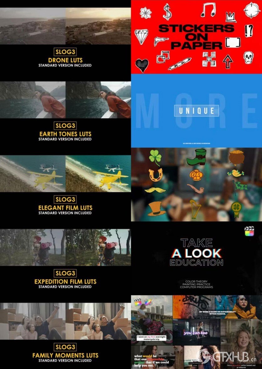 Apple Motion & FCPX 预设、模板、插件素材合集2024年3月第一季