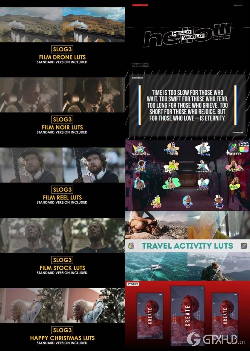 Apple Motion & FCPX 预设、模板、插件素材合集2024年3月第一季