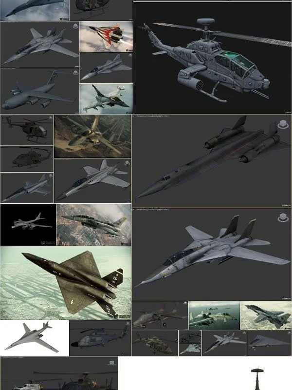 150架战斗机客机飞机3D模型合集 Misc Planes 3D Models Collection
