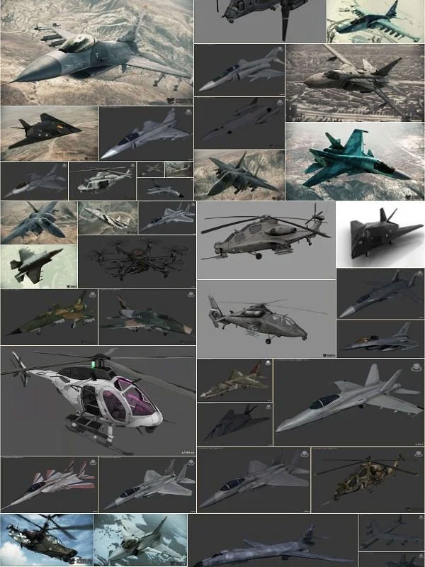 150架战斗机客机飞机3D模型合集 Misc Planes 3D Models Collection