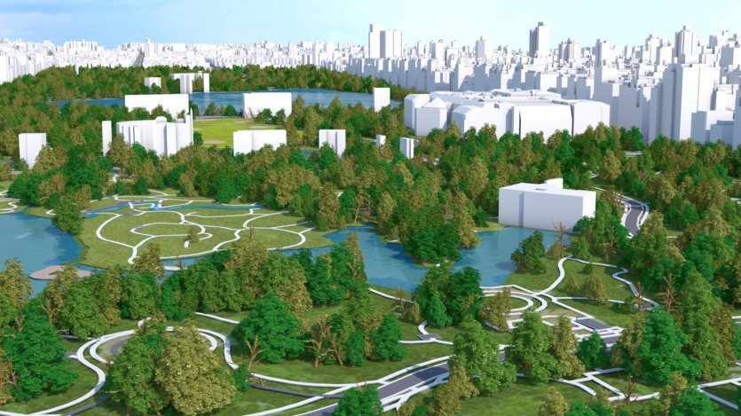 纽约曼哈顿中央公园3D模型 Central Park - Manhattan NY