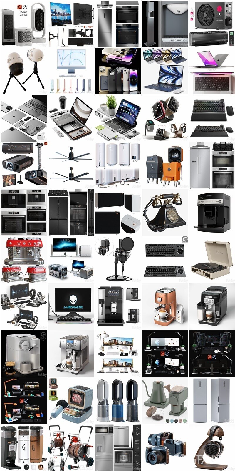 3dsky Pro 国外室内沙发椅子床具柜子灯具数码家电3D模型合辑2024年3月第4季 | 385套 | 15.6GB