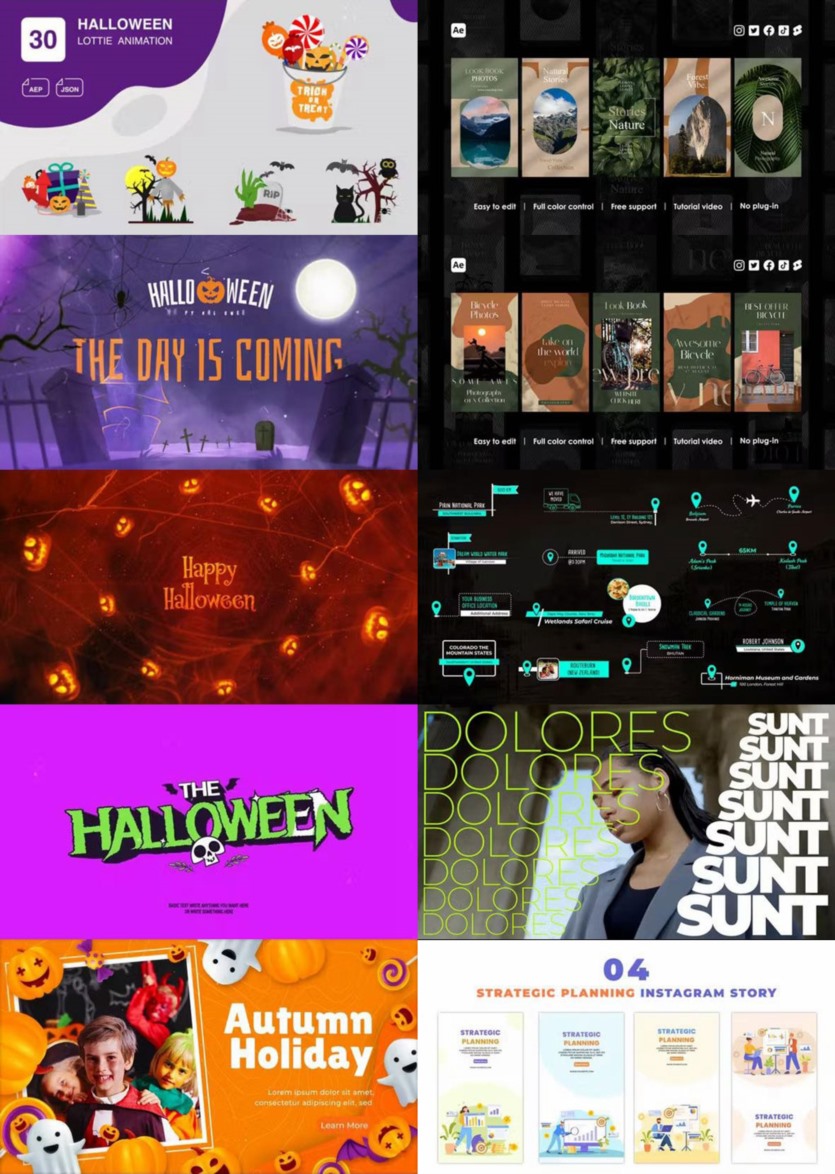 After Effects AE模版素材合集2023年第1季 After Effects Video Template Bundle 2023 Vol.1