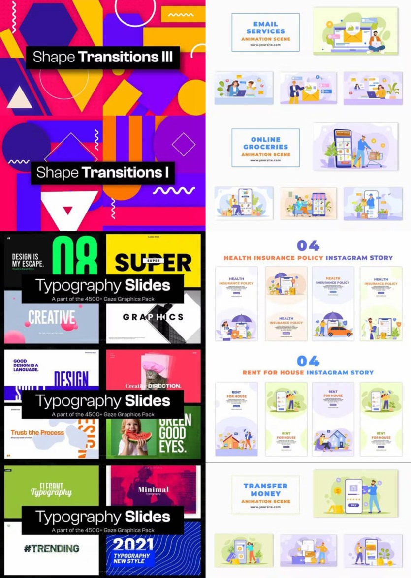 After Effects AE模版素材合集2023年第2季 After Effects Video Template Bundle 2023 Vol.2