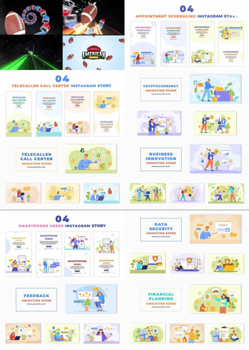 After Effects AE模版素材合集2023年第2季 After Effects Video Template Bundle 2023 Vol.2