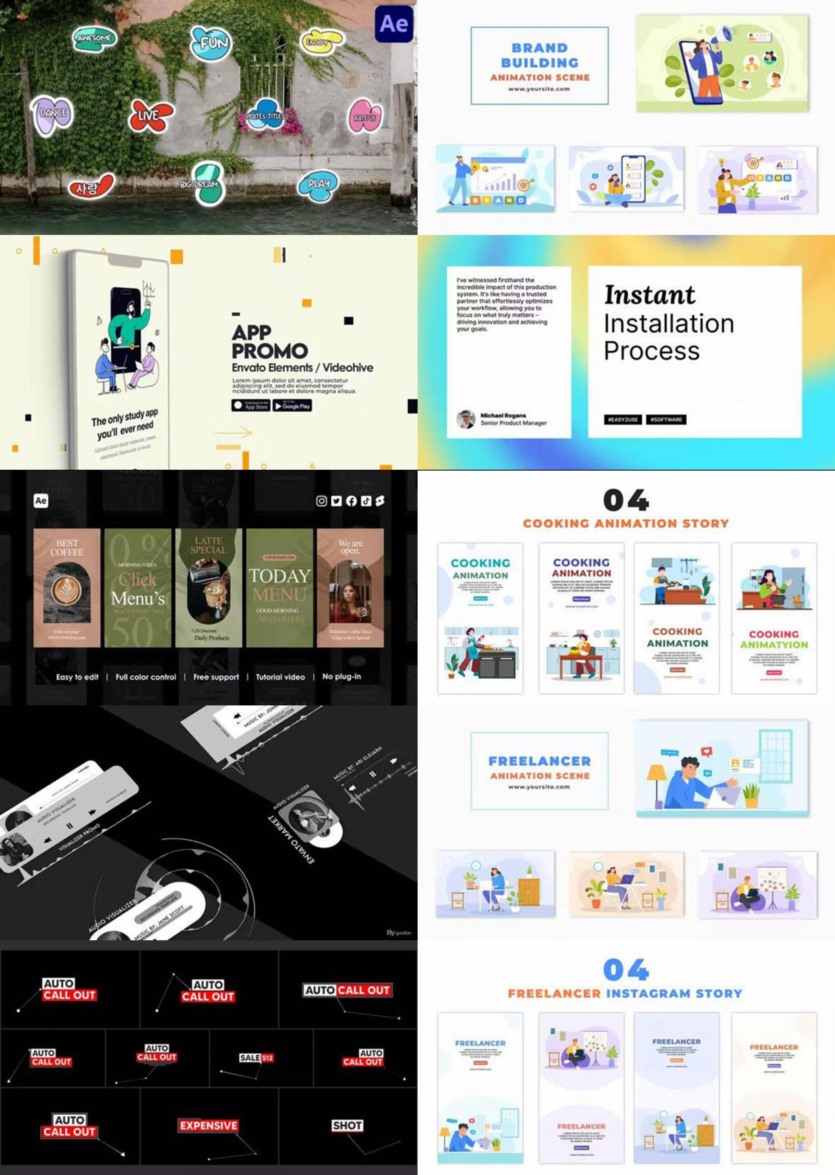 After Effects AE模版素材合集2023年第2季 After Effects Video Template Bundle 2023 Vol.2
