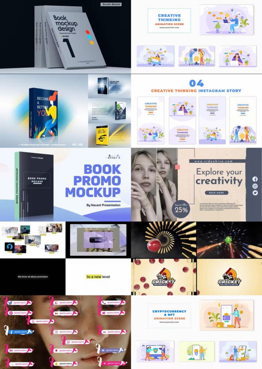 After Effects AE模版素材合集2023年第2季 After Effects Video Template Bundle 2023 Vol.2