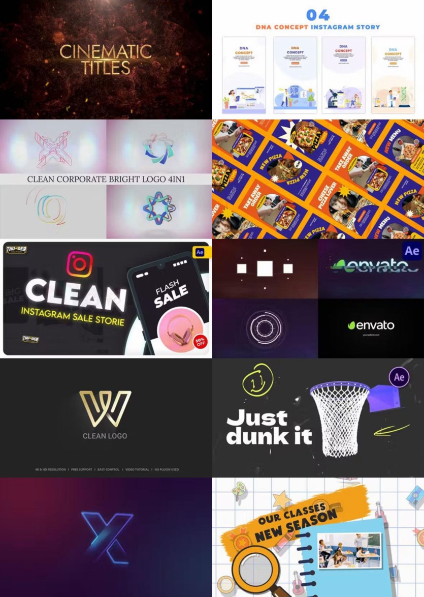 After Effects AE模版素材合集2023年第2季 After Effects Video Template Bundle 2023 Vol.2