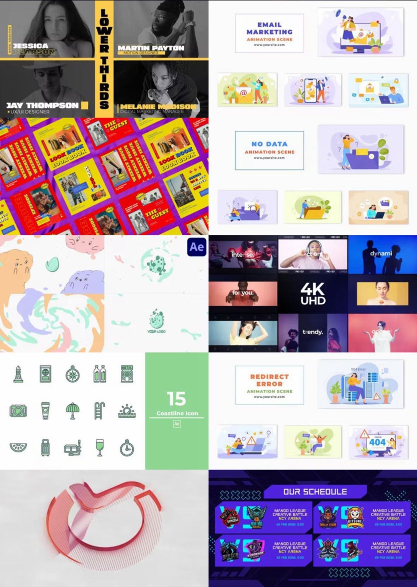 After Effects AE模版素材合集2023年第2季 After Effects Video Template Bundle 2023 Vol.2