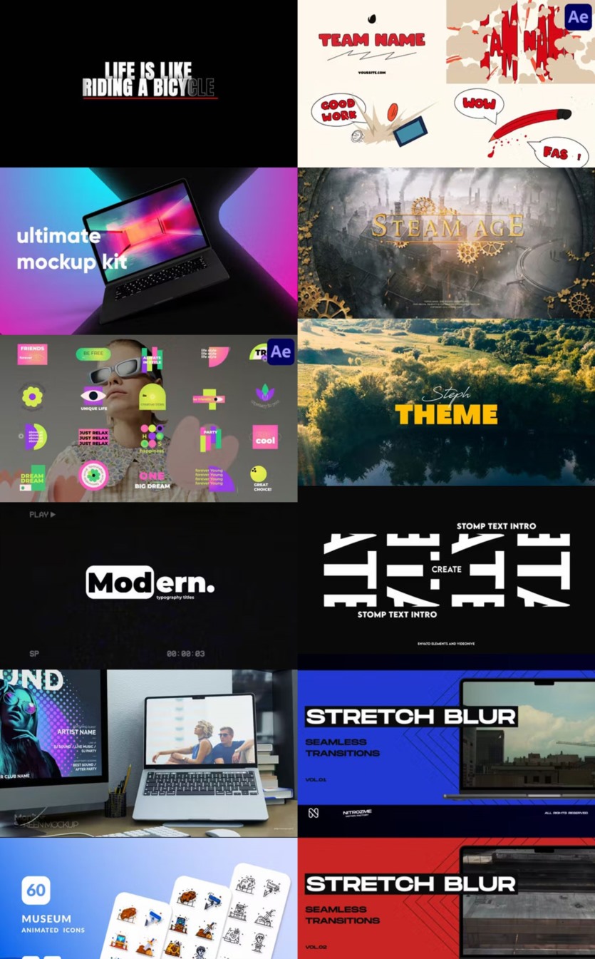 After Effects AE模版素材合集2023年第3季 After Effects Video Template Bundle 2023 Vol.3