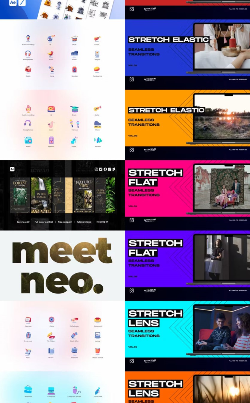 After Effects AE模版素材合集2023年第3季 After Effects Video Template Bundle 2023 Vol.3