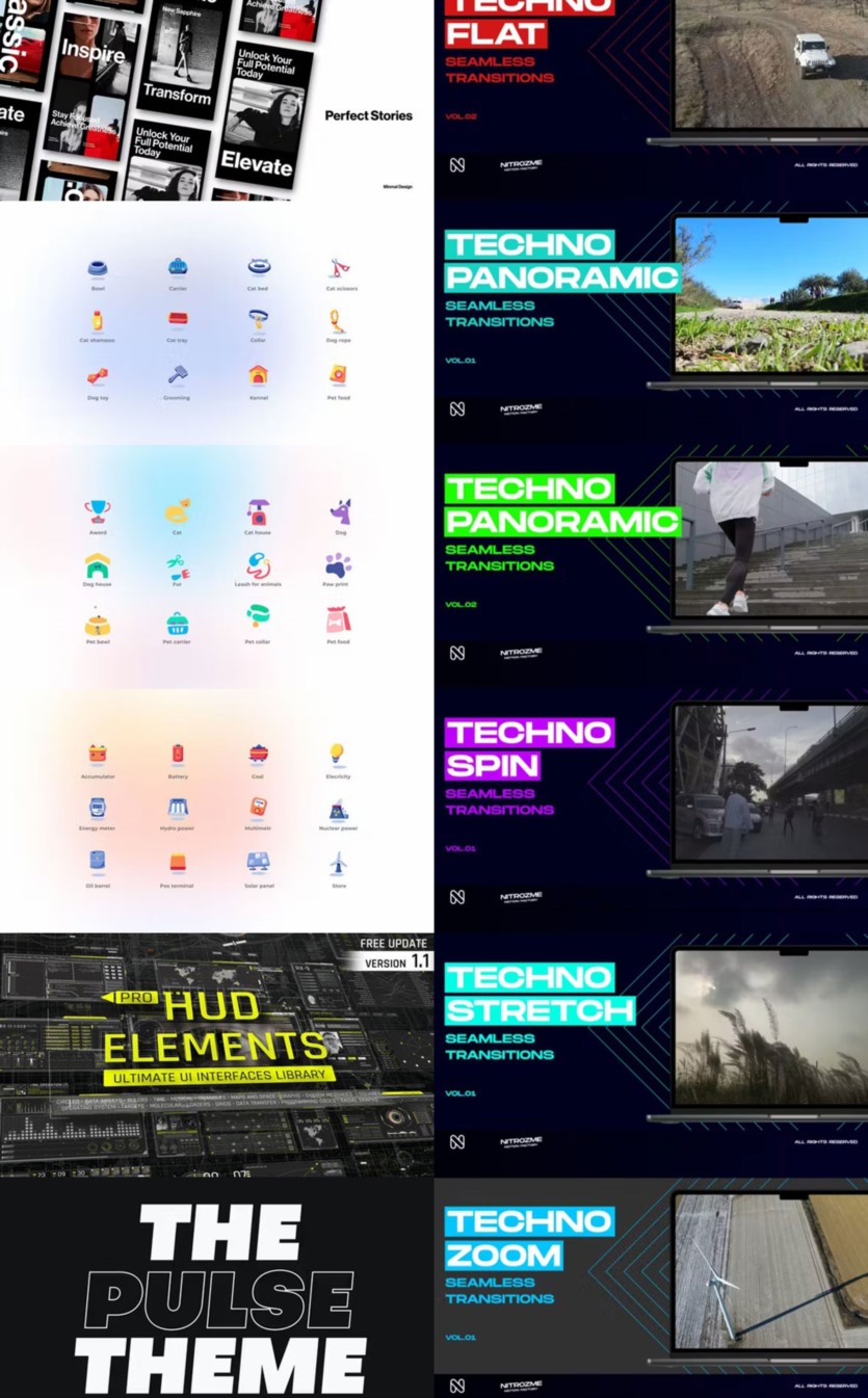 After Effects AE模版素材合集2023年第3季 After Effects Video Template Bundle 2023 Vol.3