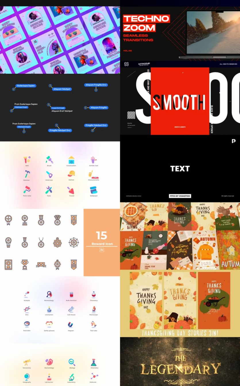 After Effects AE模版素材合集2023年第3季 After Effects Video Template Bundle 2023 Vol.3