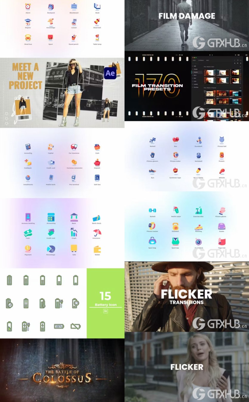 After Effects AE模版素材合集2023年第4季 After Effects Video Template Bundle 2023 Vol.4