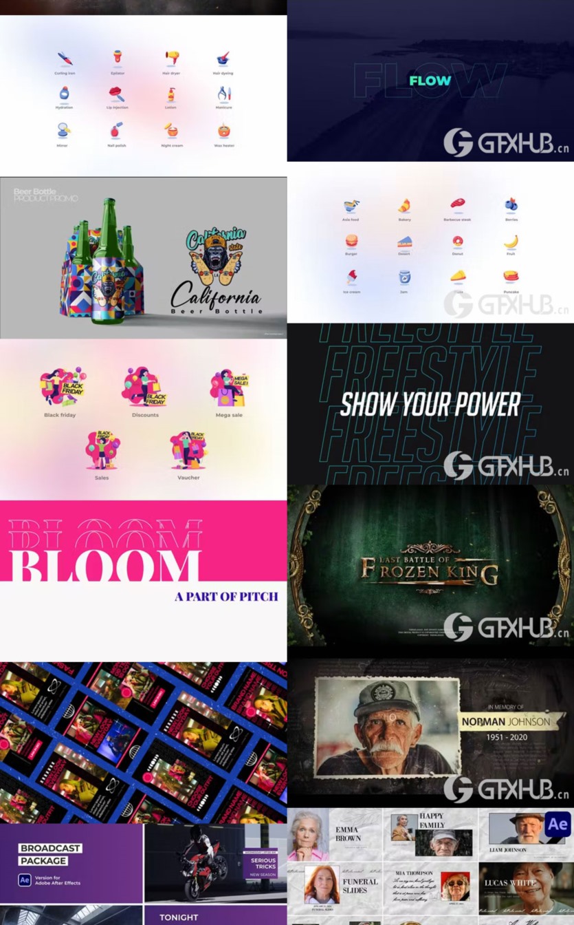 After Effects AE模版素材合集2023年第4季 After Effects Video Template Bundle 2023 Vol.4
