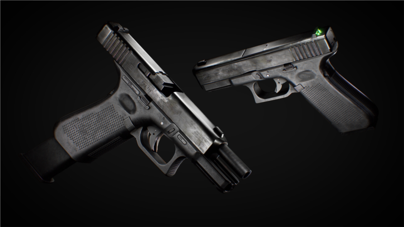 武器枪械游戏资产3D模型合集第1季 PBR Game Weapons Firearms 3D Models Vol.1
