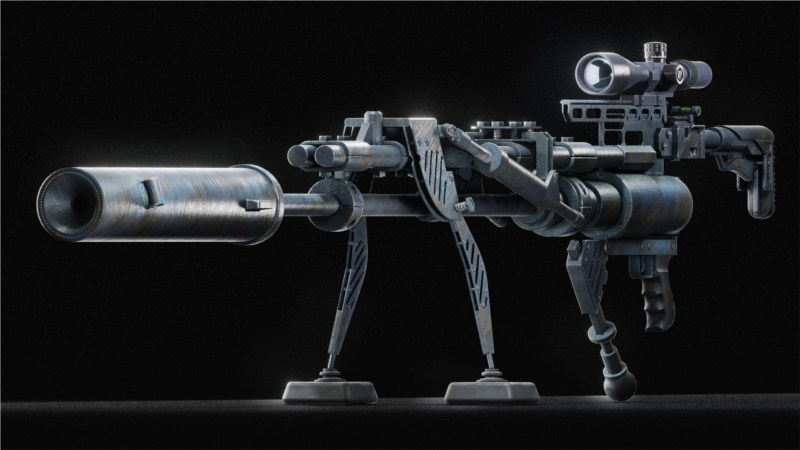 武器枪械游戏资产3D模型合集第1季 PBR Game Weapons Firearms 3D Models Vol.1