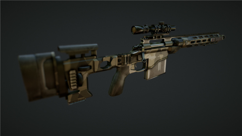武器枪械游戏资产3D模型合集第1季 PBR Game Weapons Firearms 3D Models Vol.1