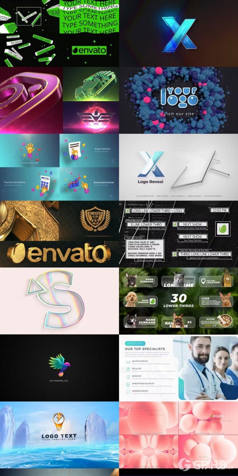 After Effects AE模版素材合集2024年第1季 After Effects Video Template Bundle 2024 Vol.1