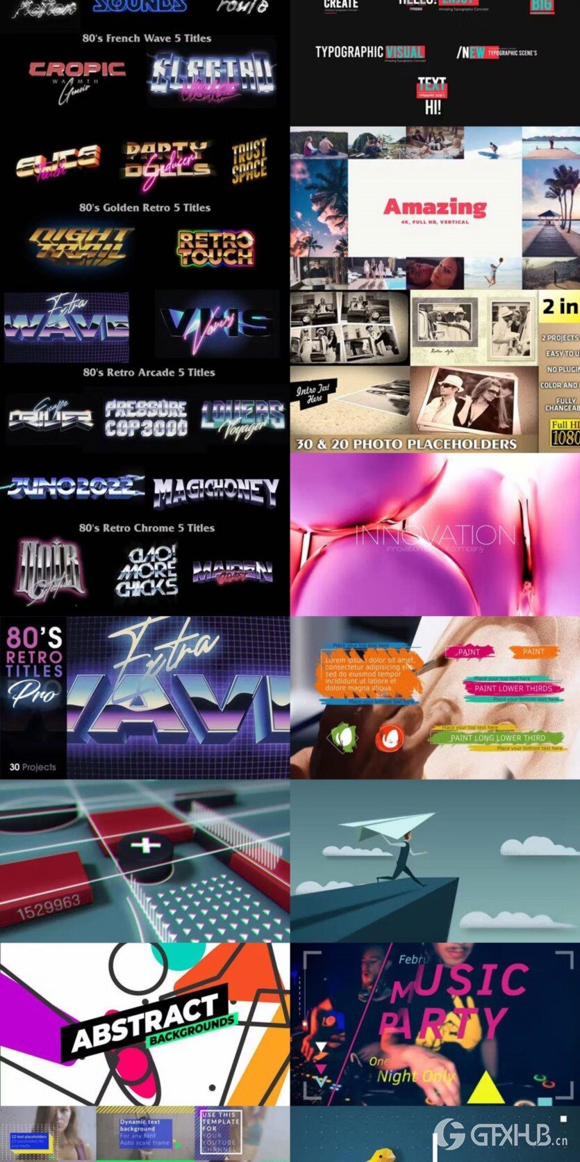 After Effects AE模版素材合集2024年第1季 After Effects Video Template Bundle 2024 Vol.1