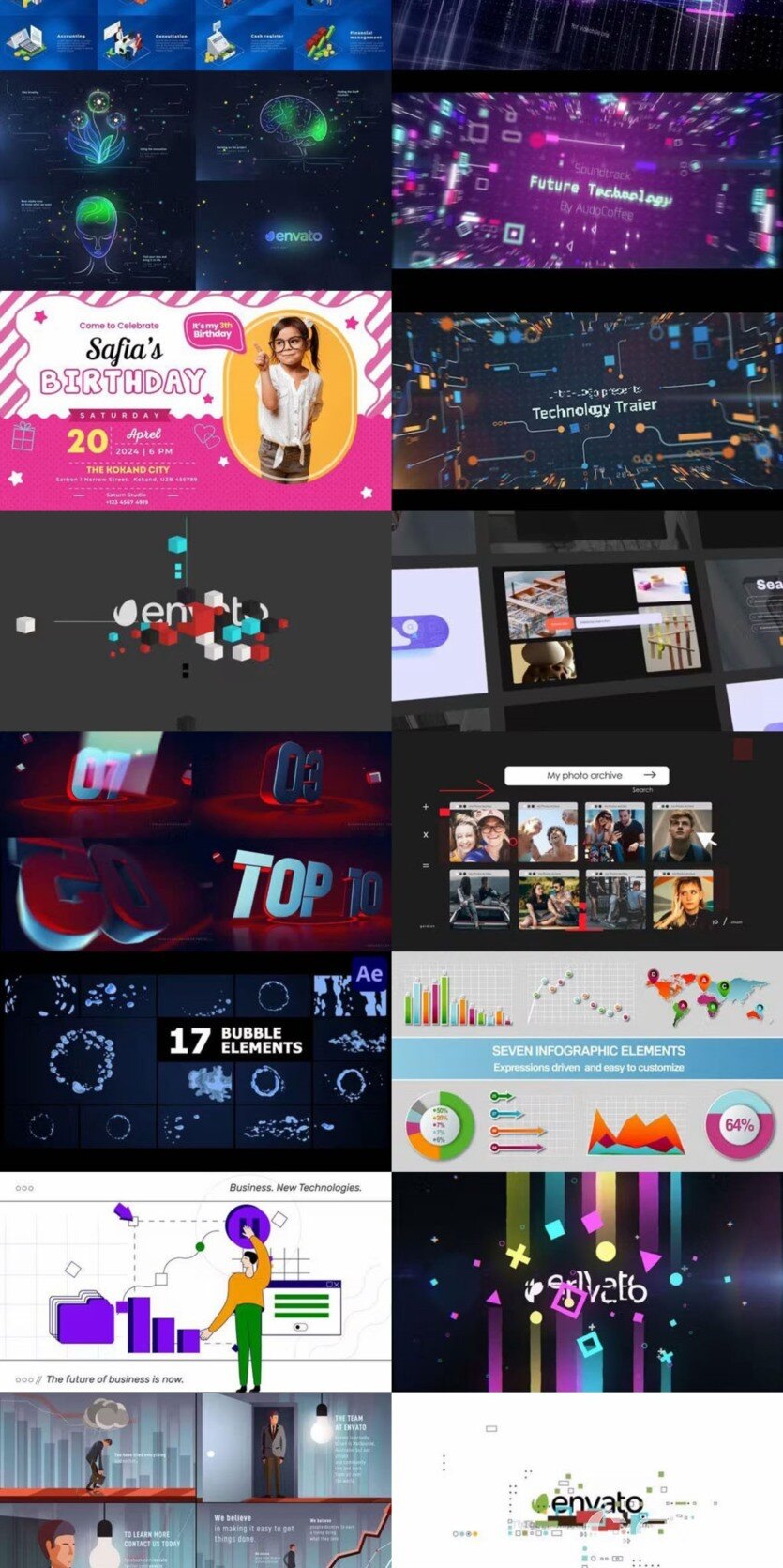 After Effects AE模版素材合集2024年第1季 After Effects Video Template Bundle 2024 Vol.1
