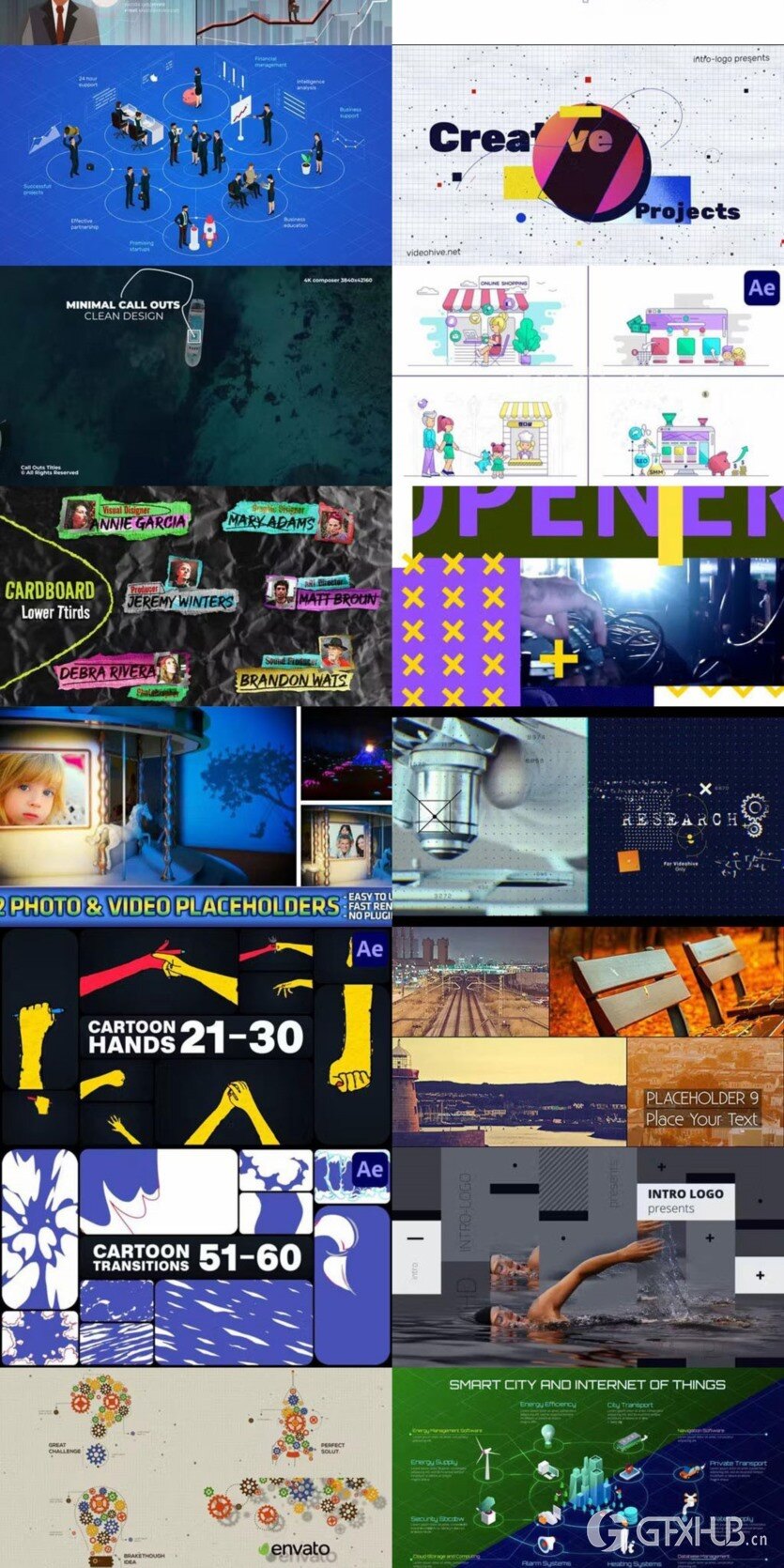 After Effects AE模版素材合集2024年第1季 After Effects Video Template Bundle 2024 Vol.1