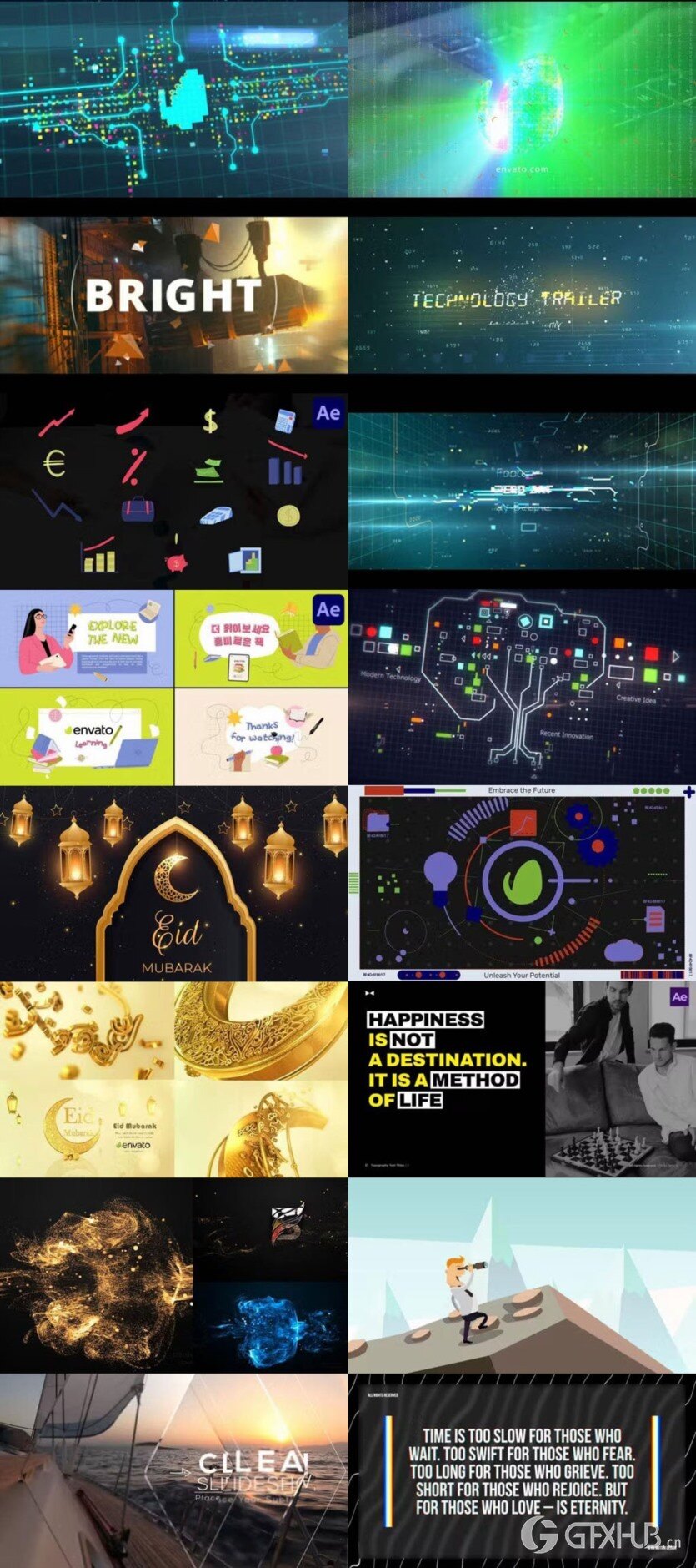 After Effects AE模版素材合集2024年第1季 After Effects Video Template Bundle 2024 Vol.1