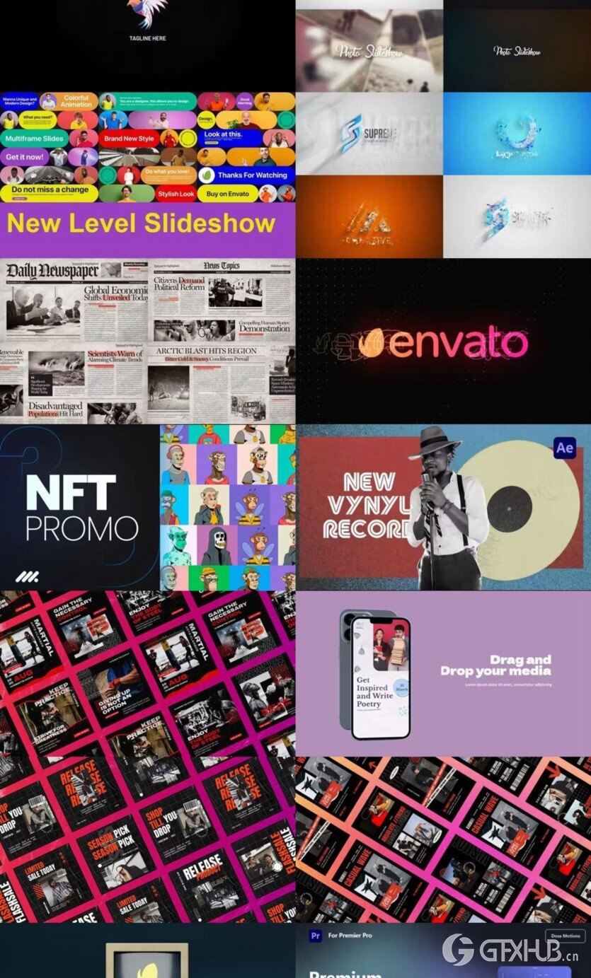 After Effects AE模版素材合集2024年第2季 After Effects Video Template Bundle 2024 Vol.2