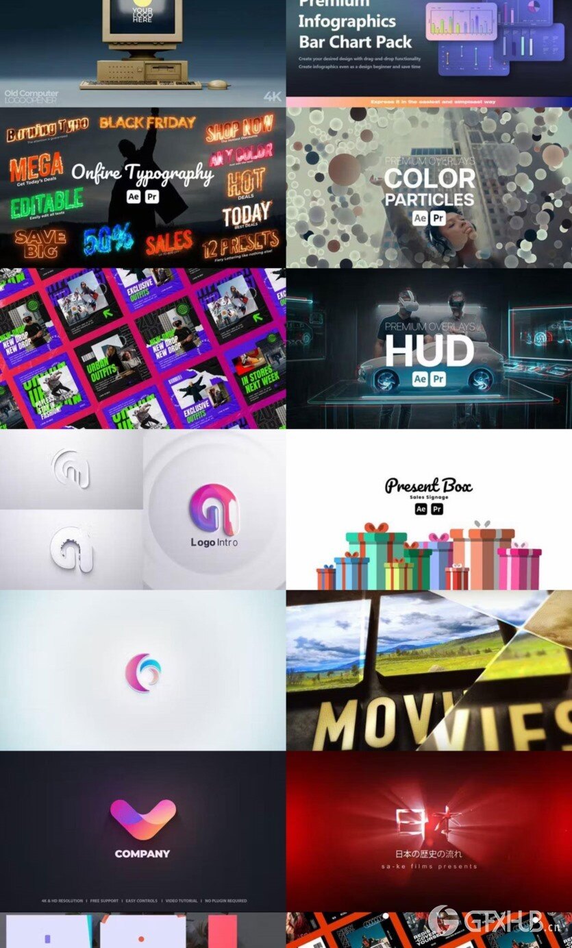 After Effects AE模版素材合集2024年第2季 After Effects Video Template Bundle 2024 Vol.2