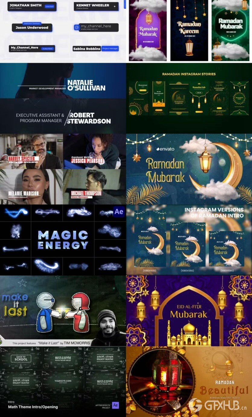 After Effects AE模版素材合集2024年第2季 After Effects Video Template Bundle 2024 Vol.2