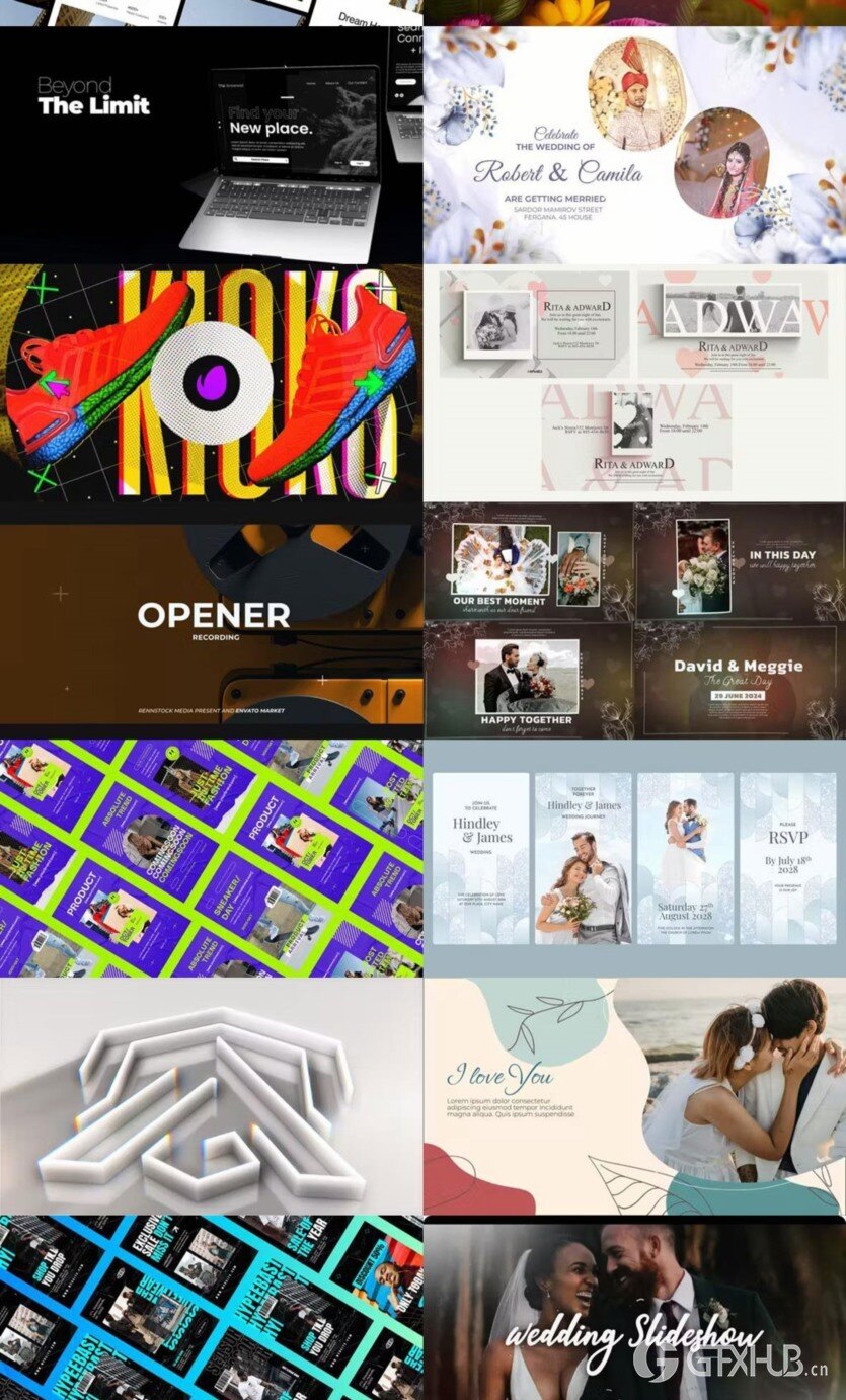 After Effects AE模版素材合集2024年第2季 After Effects Video Template Bundle 2024 Vol.2