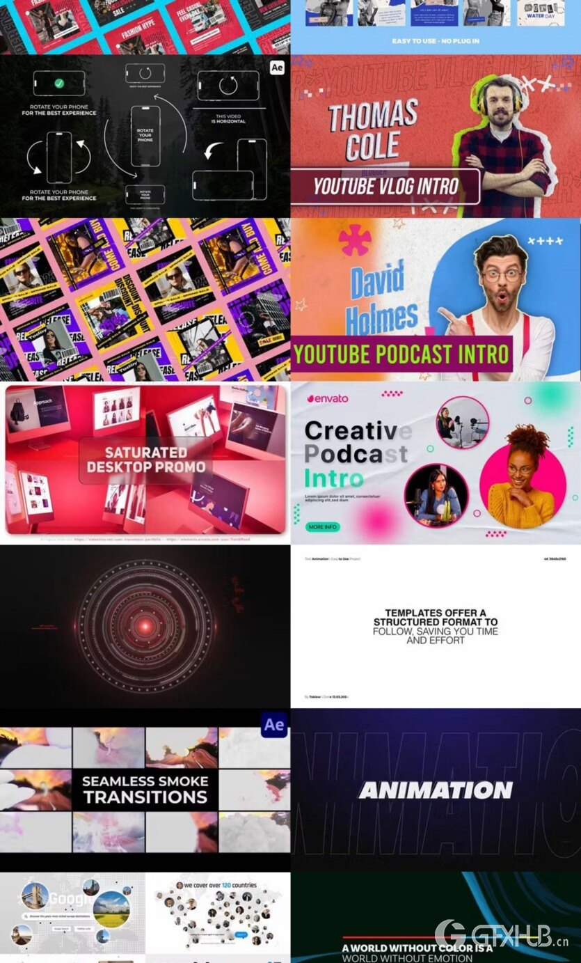 After Effects AE模版素材合集2024年第2季 After Effects Video Template Bundle 2024 Vol.2