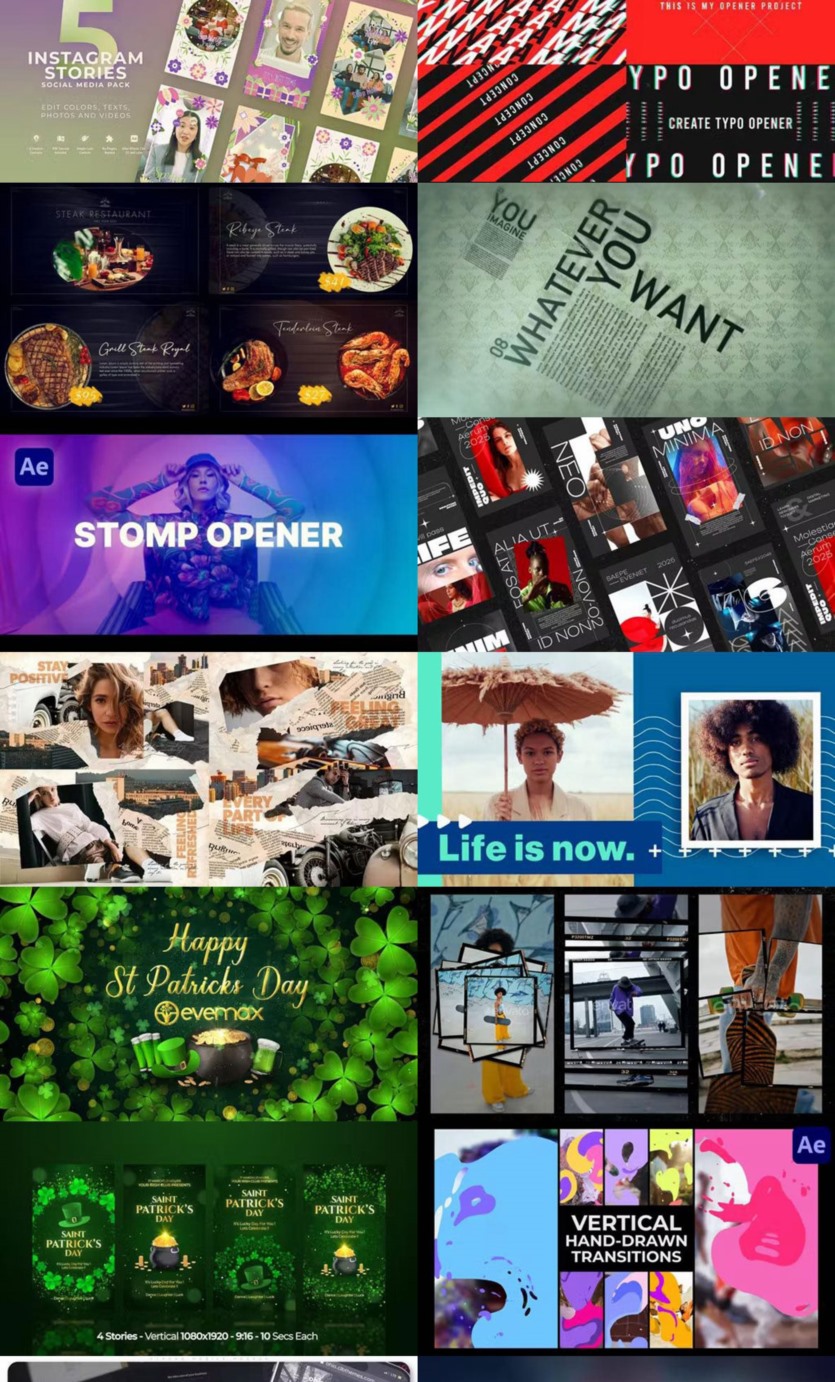 After Effects AE模版素材合集2024年第2季 After Effects Video Template Bundle 2024 Vol.2