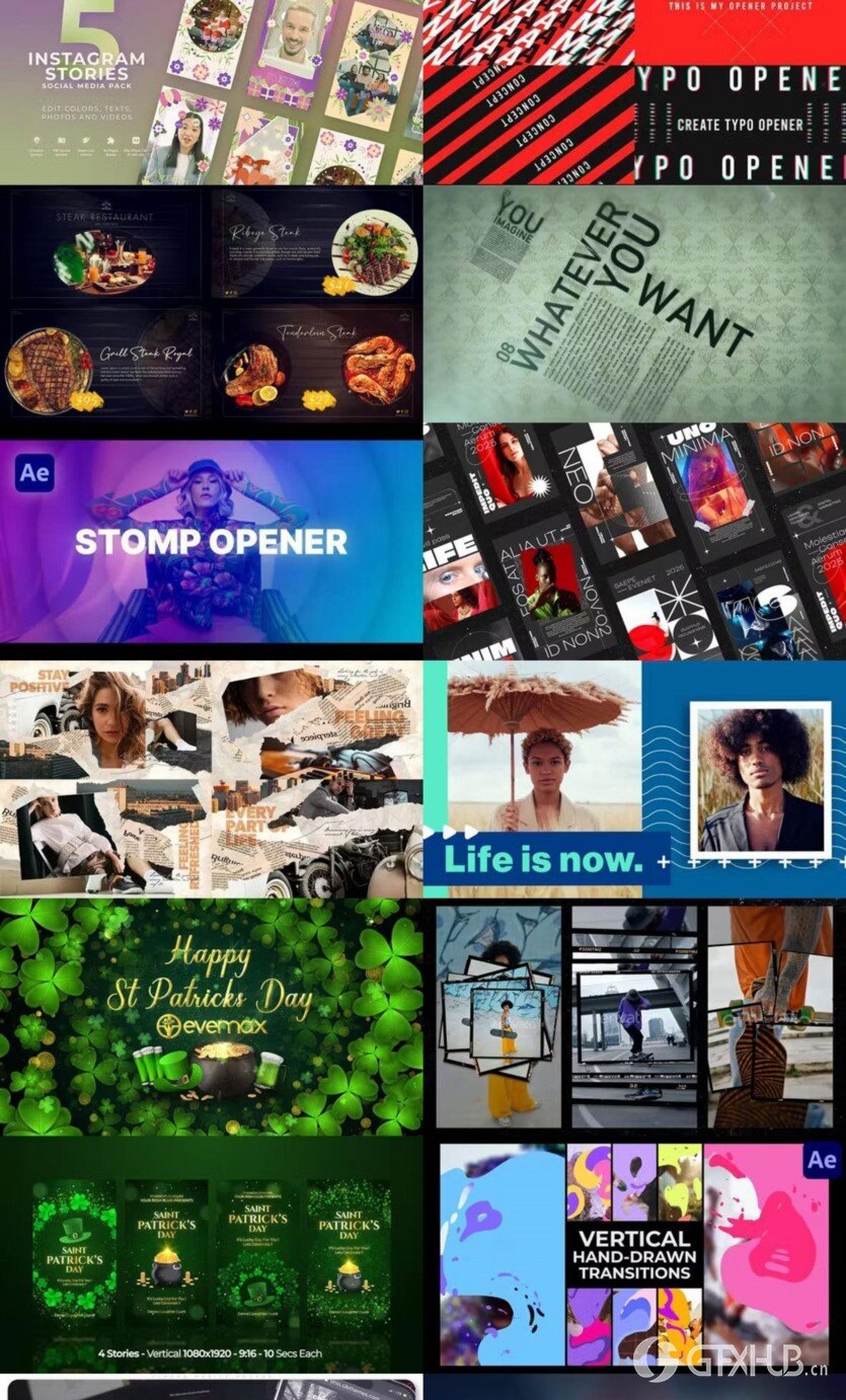 After Effects AE模版素材合集2024年第2季 After Effects Video Template Bundle 2024 Vol.2