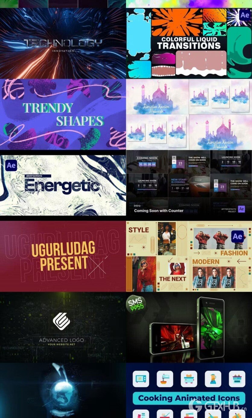 After Effects AE模版素材合集2024年第3季 After Effects Video Template Bundle 2024 Vol.3