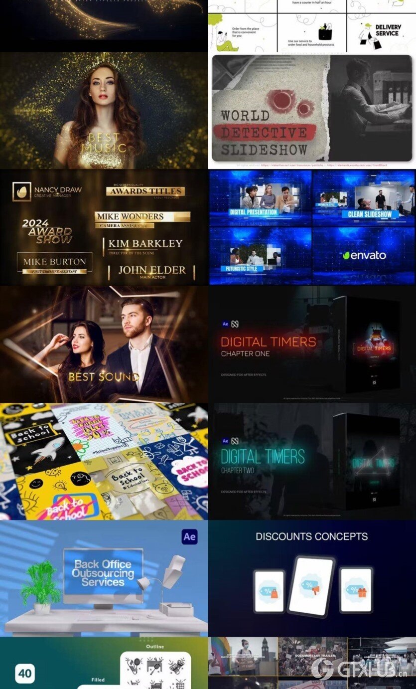 After Effects AE模版素材合集2024年第3季 After Effects Video Template Bundle 2024 Vol.3