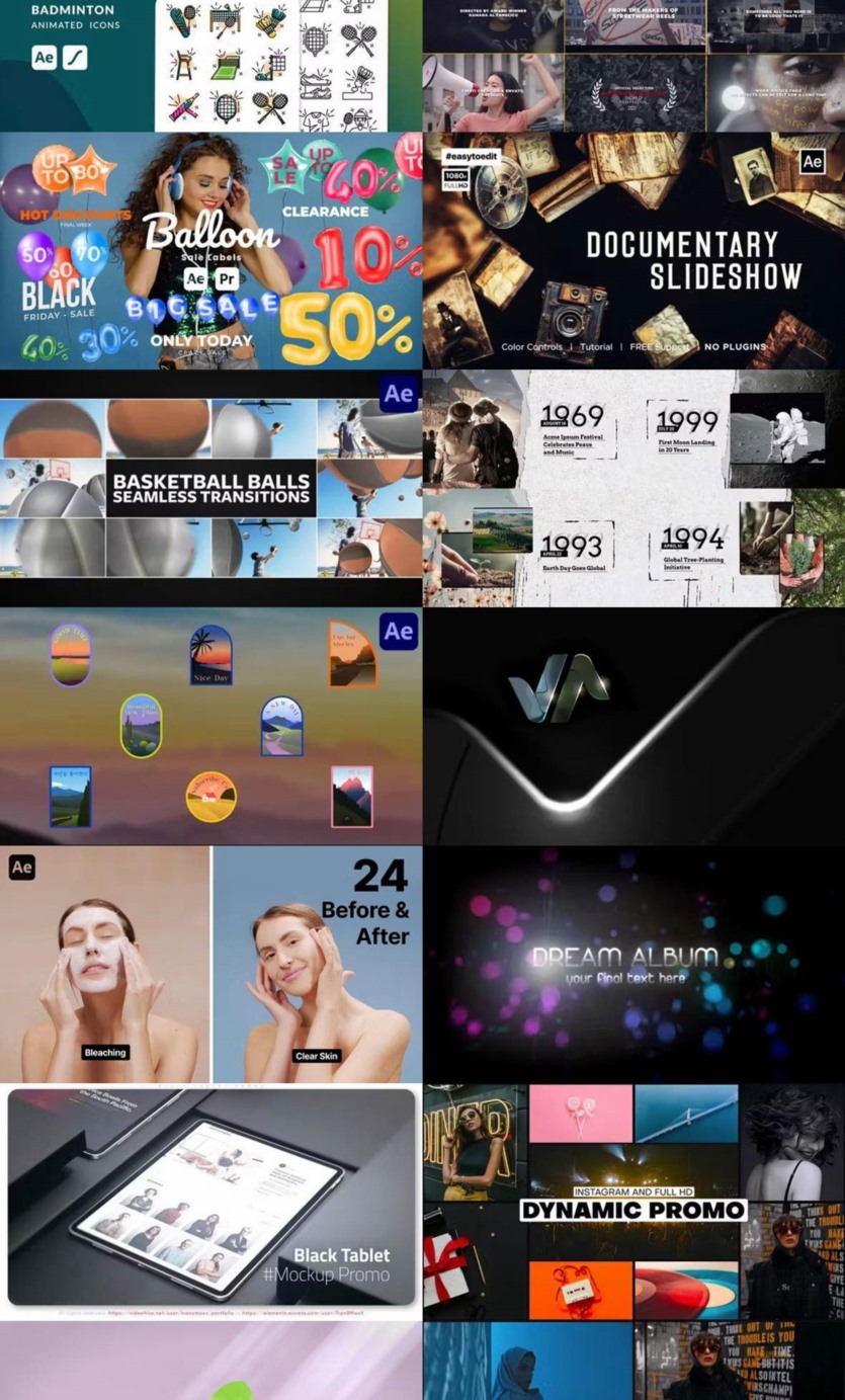 After Effects AE模版素材合集2024年第3季 After Effects Video Template Bundle 2024 Vol.3