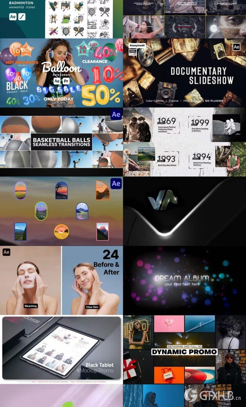 After Effects AE模版素材合集2024年第3季 After Effects Video Template Bundle 2024 Vol.3