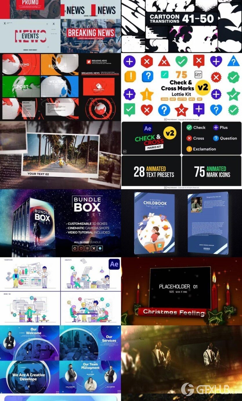 After Effects AE模版素材合集2024年第3季 After Effects Video Template Bundle 2024 Vol.3
