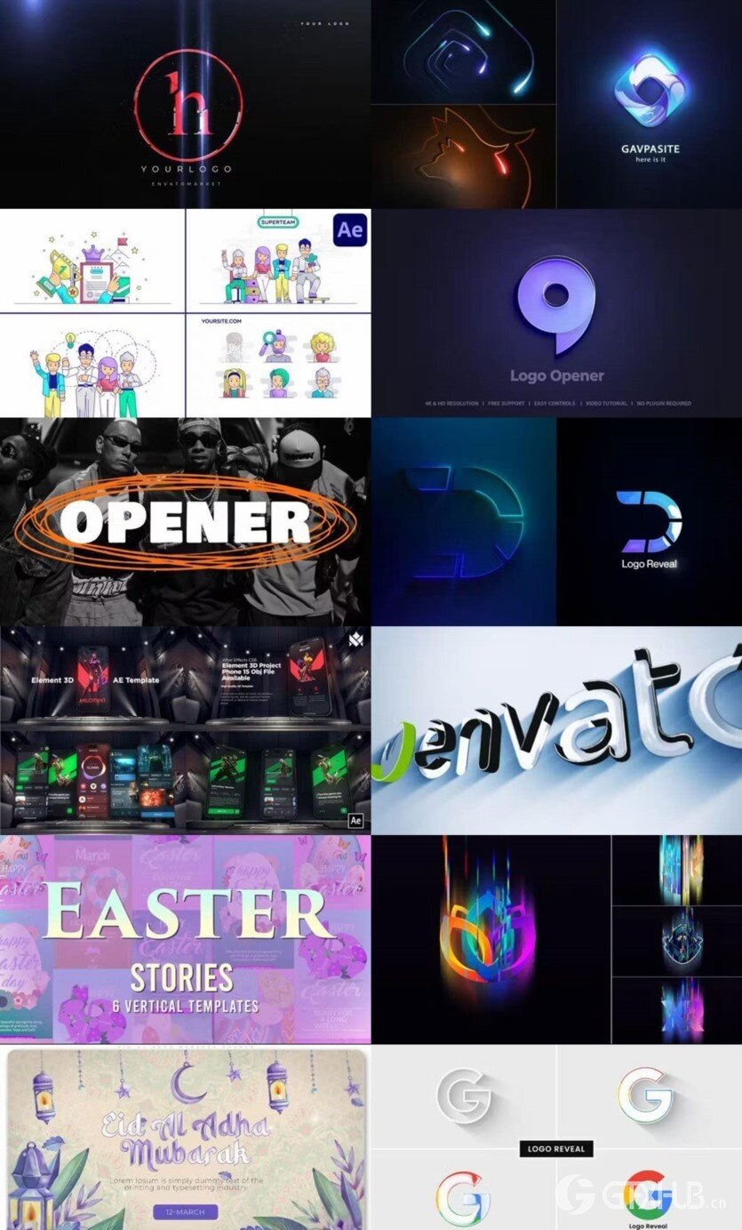 After Effects AE模版素材合集2024年第3季 After Effects Video Template Bundle 2024 Vol.3