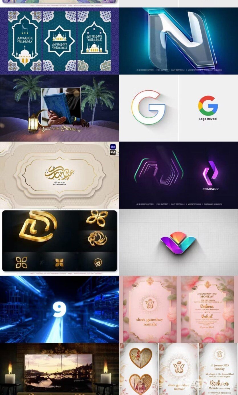 After Effects AE模版素材合集2024年第3季 After Effects Video Template Bundle 2024 Vol.3