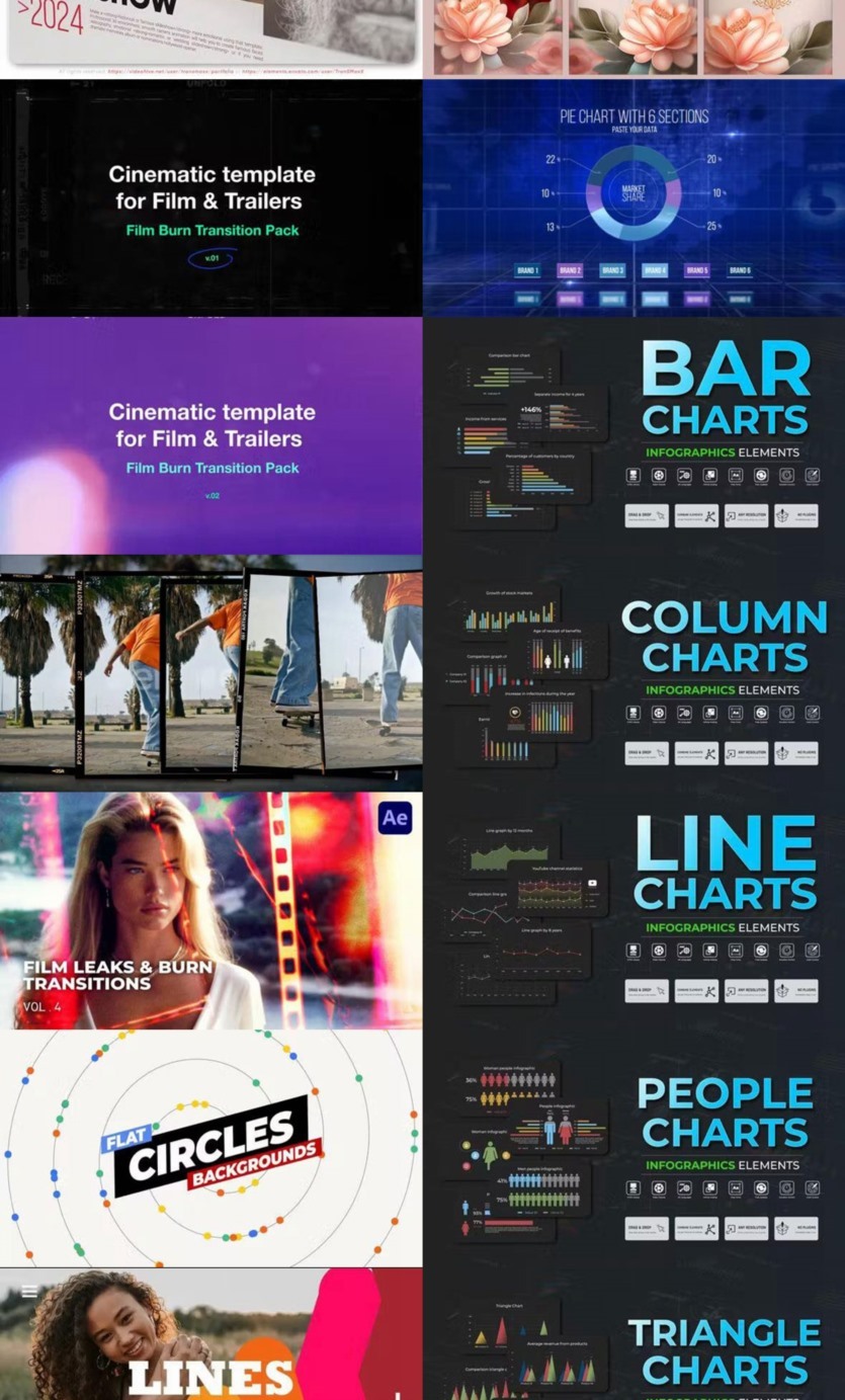 After Effects AE模版素材合集2024年第3季 After Effects Video Template Bundle 2024 Vol.3