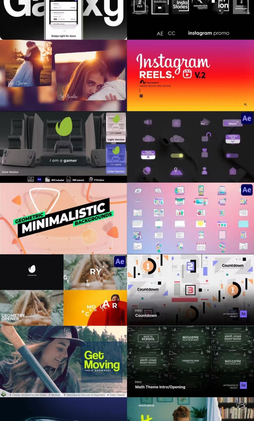 After Effects AE模版素材合集2024年第3季 After Effects Video Template Bundle 2024 Vol.3